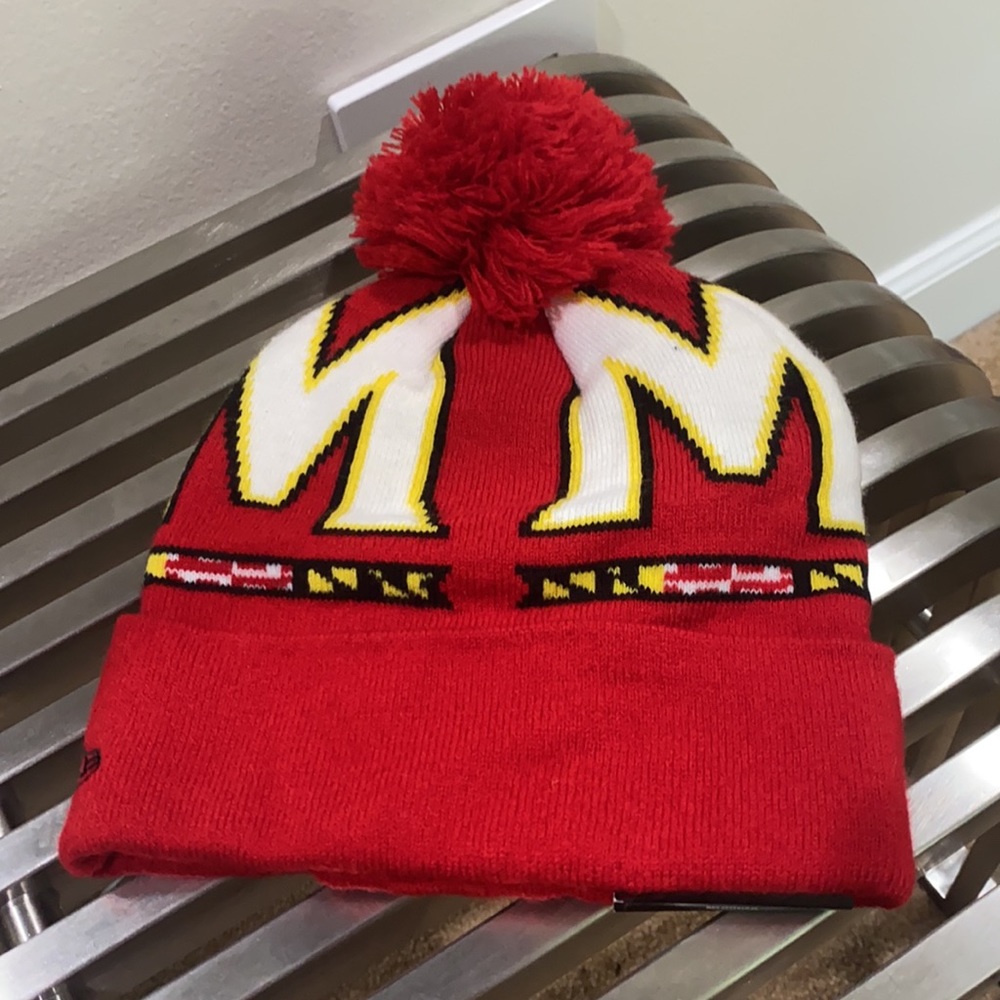 Maryland Terps Official Knit w/ Pom - Picture 3 of 3